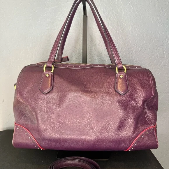 🦄Coach Poppy Studded Leather East/West Satchel 26434🦄 - Picture 4 of 9